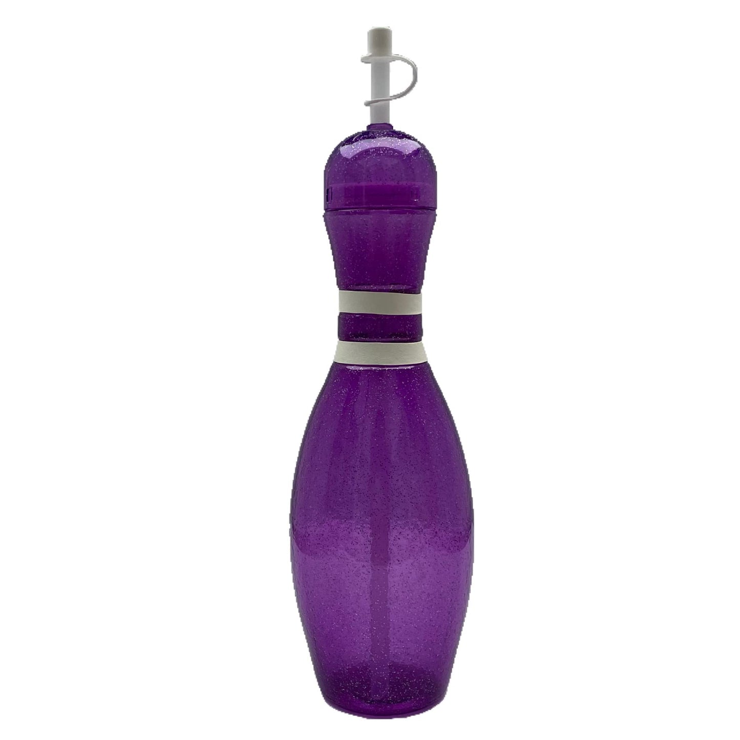 Large Bowling Pin Water Bottles Assorted Colors - 6 Pack