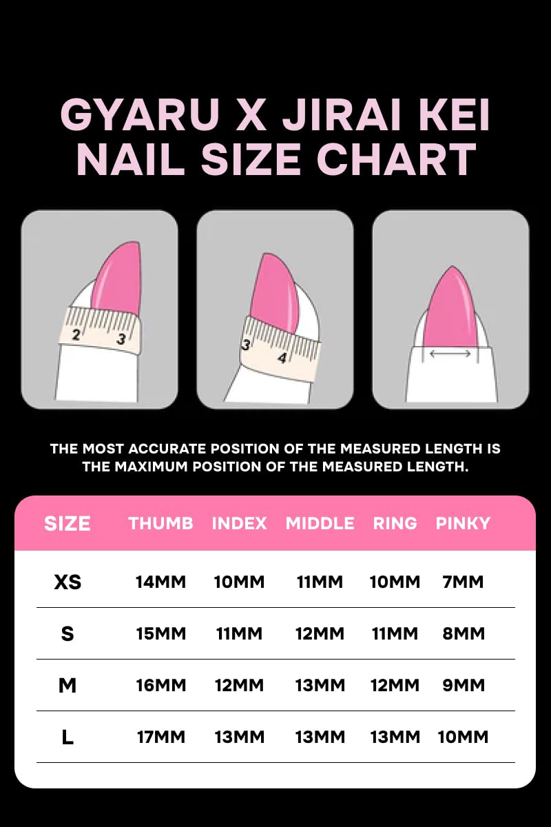 Gyaru Glam Leopard Print Press-On Nails – Kawaii Cosplay Nails with Glitter, Bows & Charms - Costume Accessory (Gyaru, L)