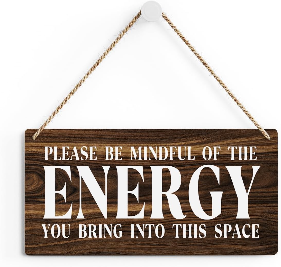 Inspirational Zen Wall Art, Positive Affirmations Wall Decor, Meditation Room Decor Spa Decor Spiritual Wall Art Decor Hanging Sign Wood Plaque Block for Home Office Bathroom Bedroom