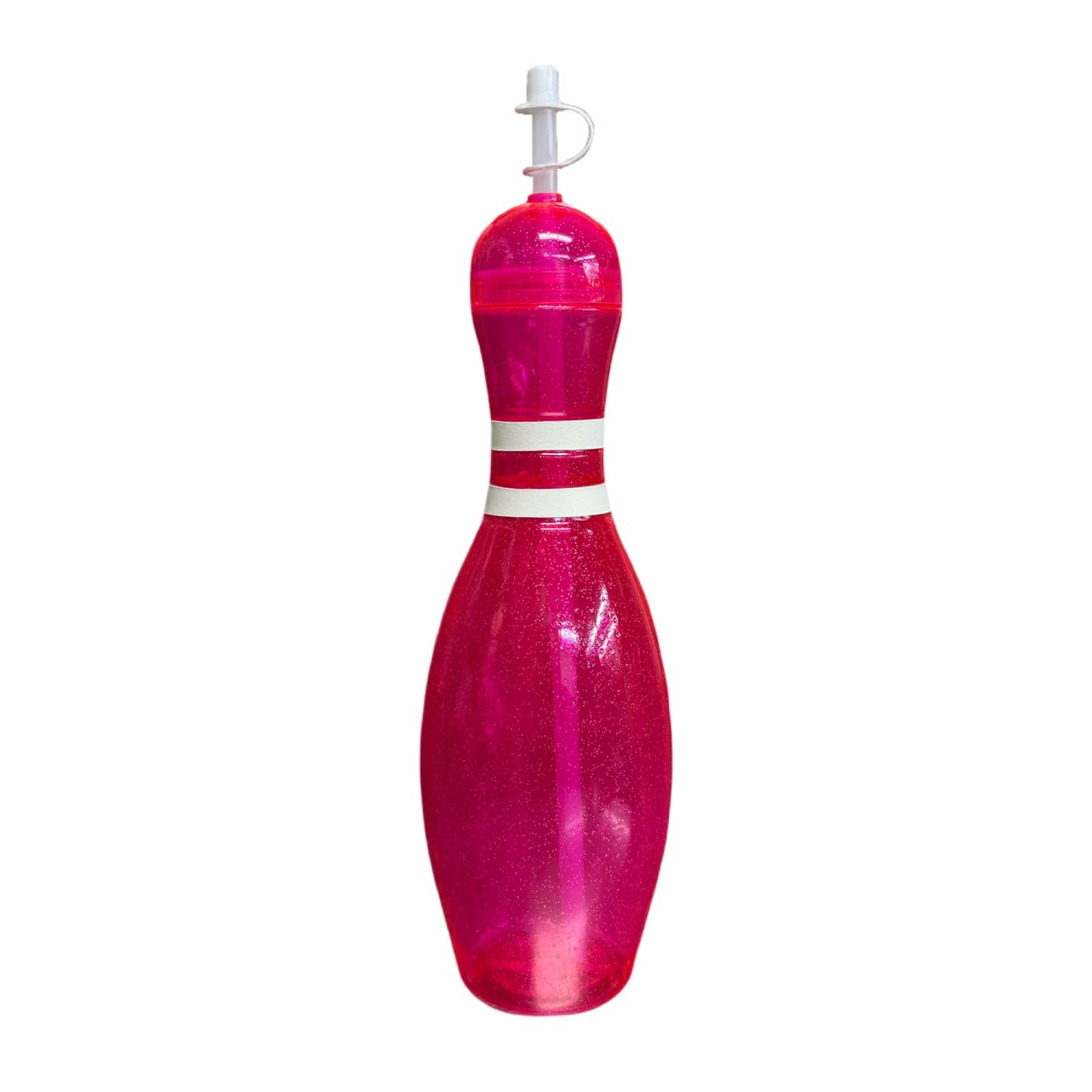 Large Bowling Pin Water Bottles Assorted Colors - 6 Pack