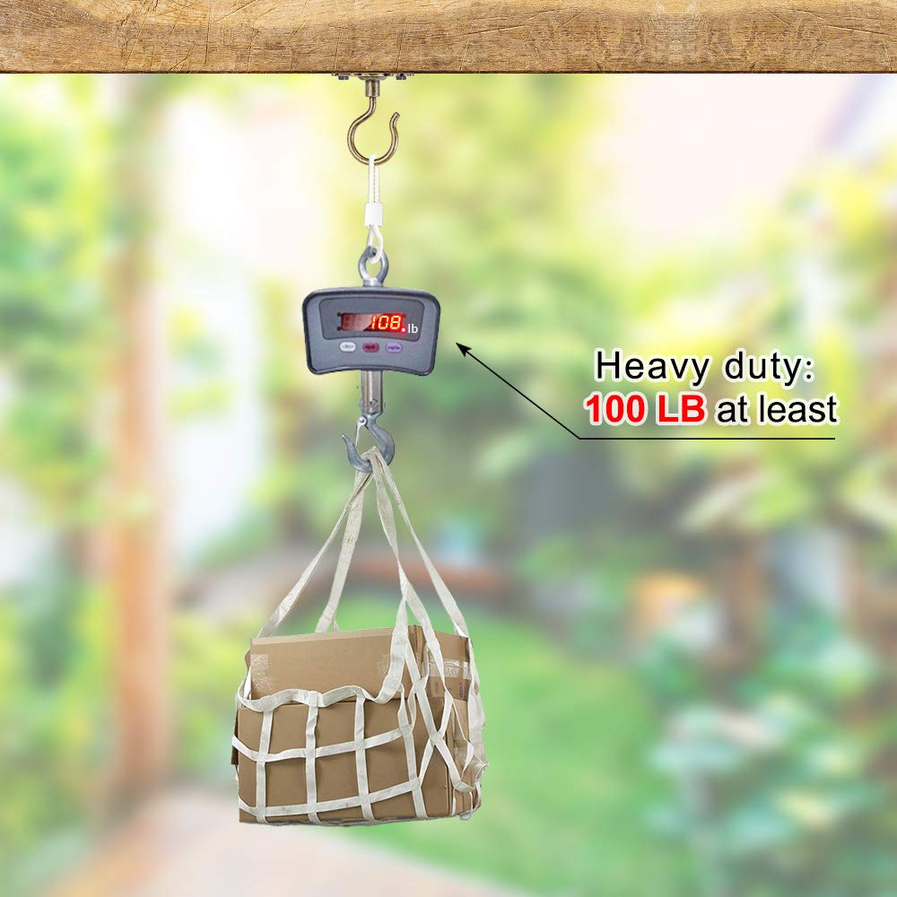 Dolibest Wall Mount Ceiling Hooks,Plant Hooks for Ceiling Metal Plant Bracket Iron Wall Mount Lanterns Hangers Hooks for Hanging Plants Lights, Outdoor Wire, Fairy Lights, Wind Chimes, Bronze(2PCS)