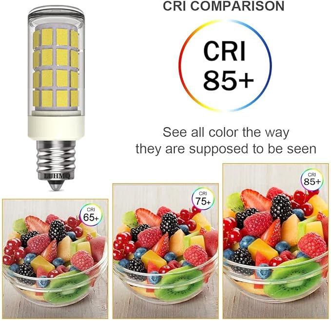 LED Bulbs 3 Pack Makeup Mirror Bulb Replacement for Cosmetic Vanity Makeup Mirror with Single Double Sided Lighted Magnification, Equivalent to 35W Incandescent Bulb 350LM AC120V(Daylight White 6000K)
