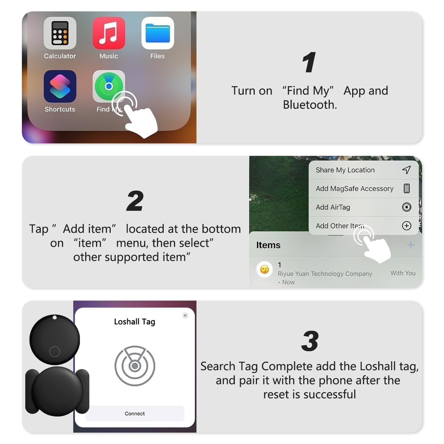 Frylaa GPS Car Tracker 2025,Mini GPS Tracker for Vehicles,Hidden Real-timeTracking with Magnetic Case for Motorcycle/Truck,Work with Find My(iOS Only),No Subscription/No Monthly Fee/No SIM Card-Black