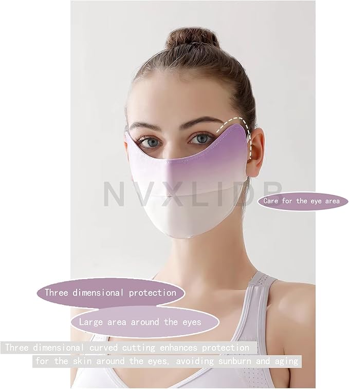 Washable Reusable Sports Breathable Sun Protection Golf Sports Mask 4-Piece Set