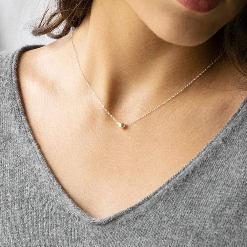 Turandoss Layered Necklaces for Women Choker Bar Hammered Disc Necklace Womens Layering Necklaces for Women