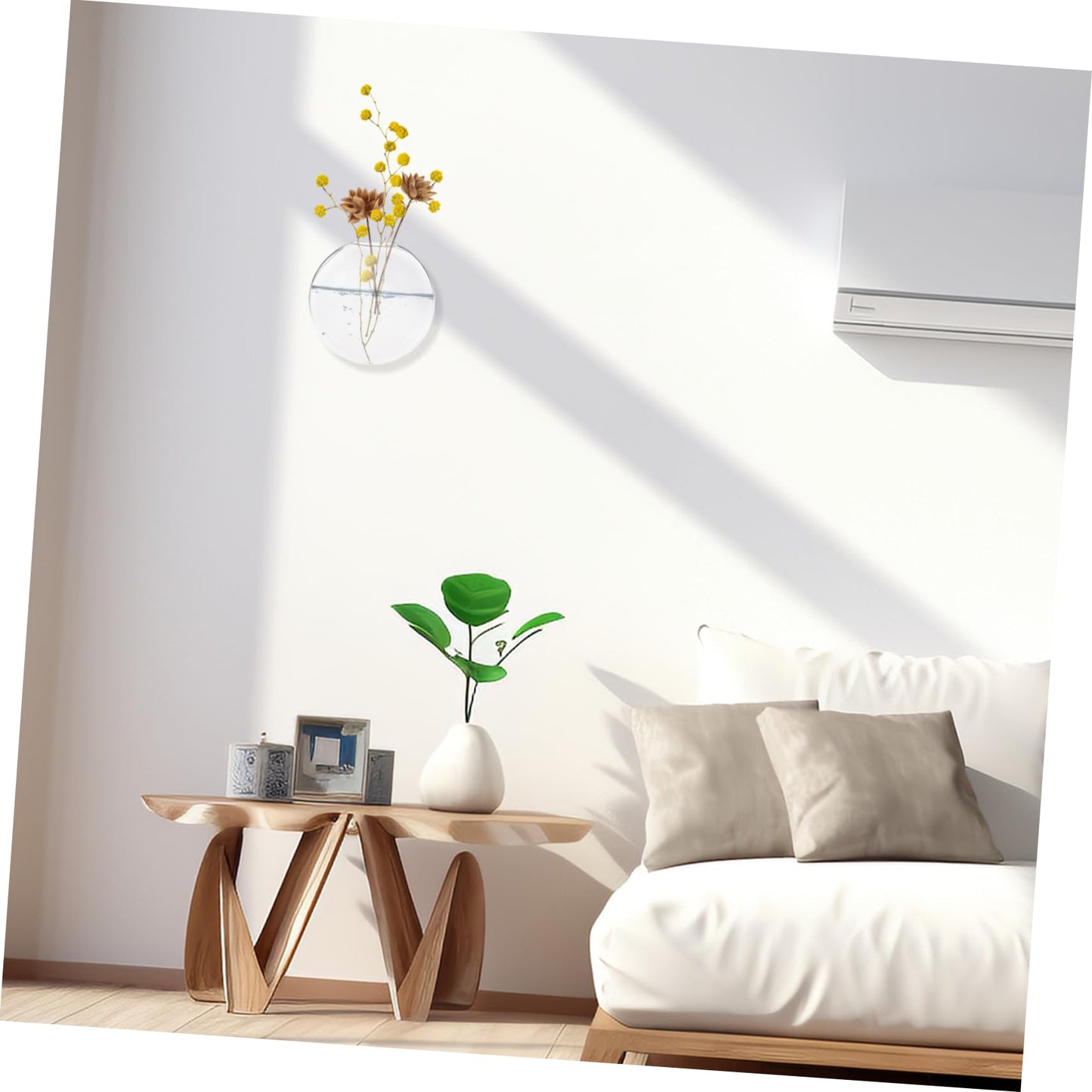 IMIKEYA 2pcs Wall Hanging Hydroponic Vase Transparent Glass Terrarium Planter for Easy Plant Propagation Home Decor and Unique Flower Display Any Space