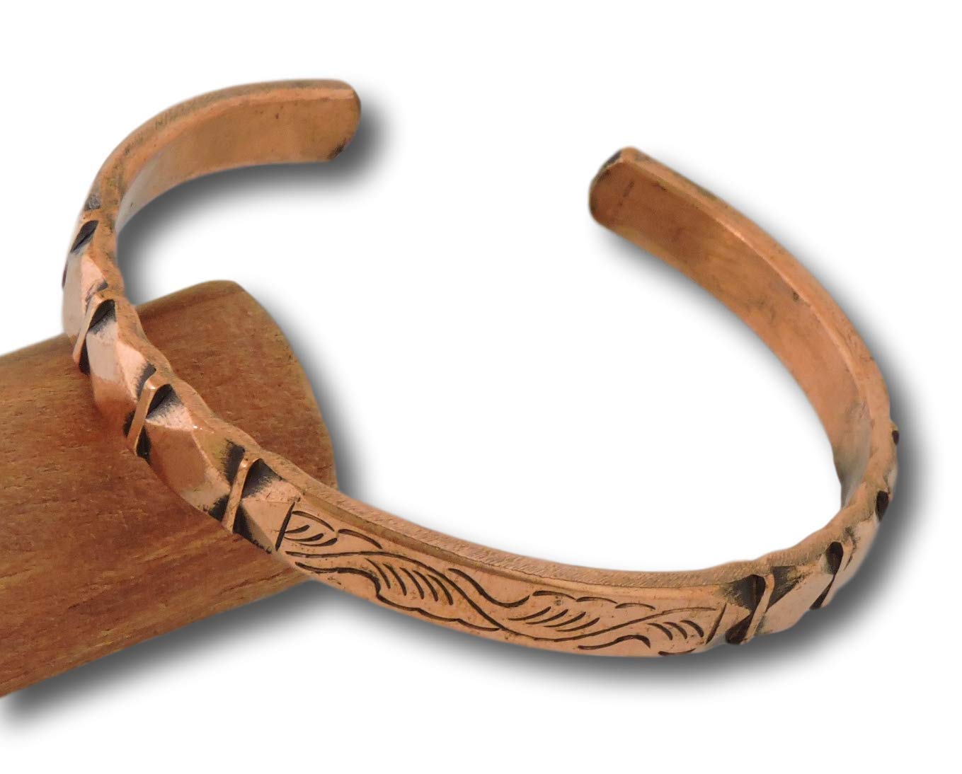 Hands Of Tibet Tibetan Hand Crafted Copper Medicine Bracelet from Nepal (Style 12)