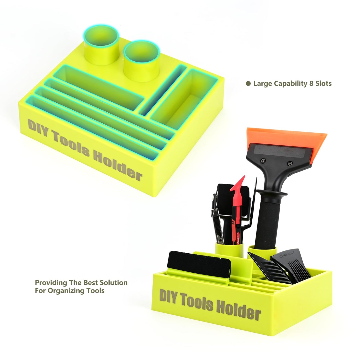 EHDIS Multipurpose Caddy Organizer 2PCS Desk Organizers DIY Tool Holder for Vinyl Wrap Kit, Home Office Supplies, Art Supplies, Make-up & Kitchen Use