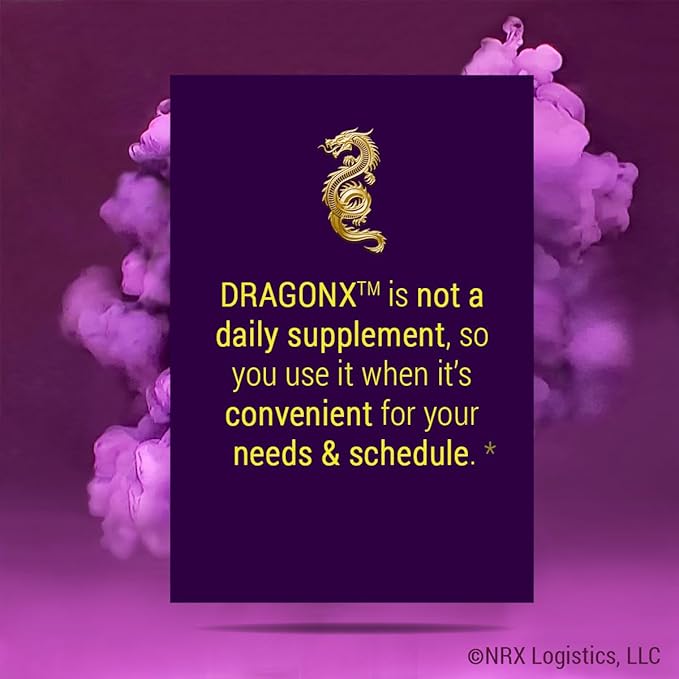 DRAGONX Silver Male Supplement for Stamina, Strength, Energy, Endurance and Drive. Fast Acting, Long Lasting Formula | 10 Capsules