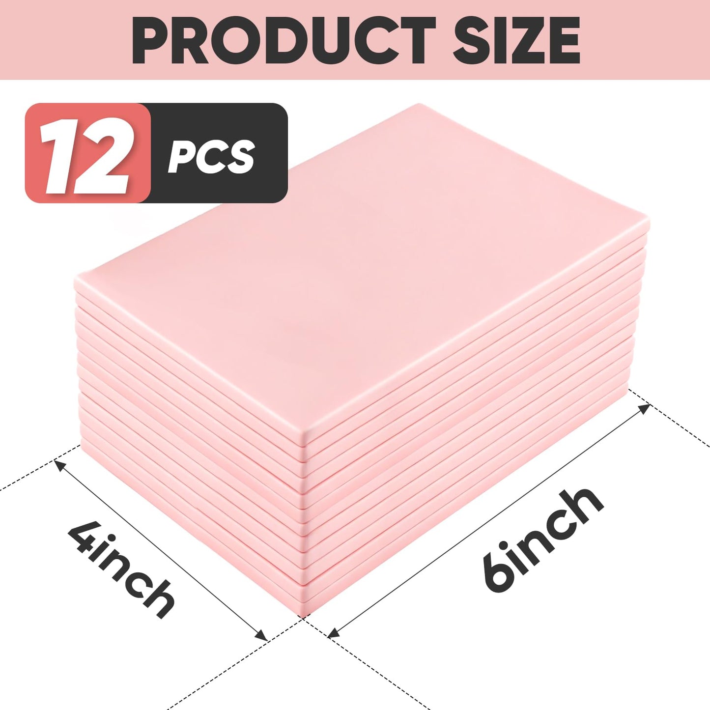 TEAWOO 12Pcs Linoleum Blocks for Printmaking – 4"x6" Premium Rubber Stamps, Printmaking Supplies for Printing, Stamp Making, and a Wide Range of DIY Craft Projects