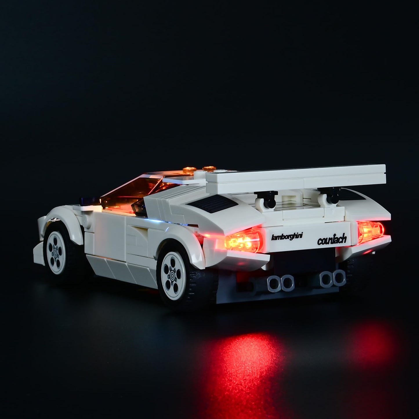 LBASE Wireless LED Light Kit for Lego Speed Champions - Car Building Blocks Lighting Set with Transparent Display Box, 1 Set + 15pcs of Random Lights (Model Not Included)