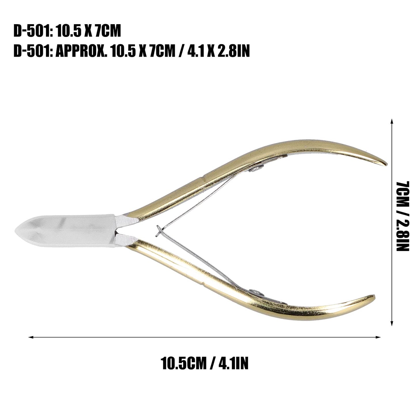Milltrip Cuticle Trimmer Cuticle Nippers,Professional Carbon Steel Cuticle Cutter Cuticle Remover,Pedicure Manicure Tools for Fingernails and Toenails(D-501)