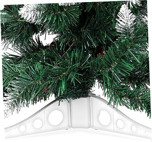 Luxshiny Set of Tree Bases 15cm Rotating Tree Stand Rack Four Fake Riser Plastic