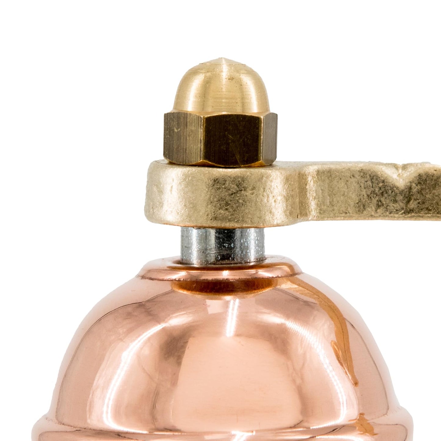 Alexander Home The Original Greek Salt Mill 9 Inch Tall | European Salt Mill Grinder with Crank Handle | Manual Salt Grinder | Salt Refillable - Copper