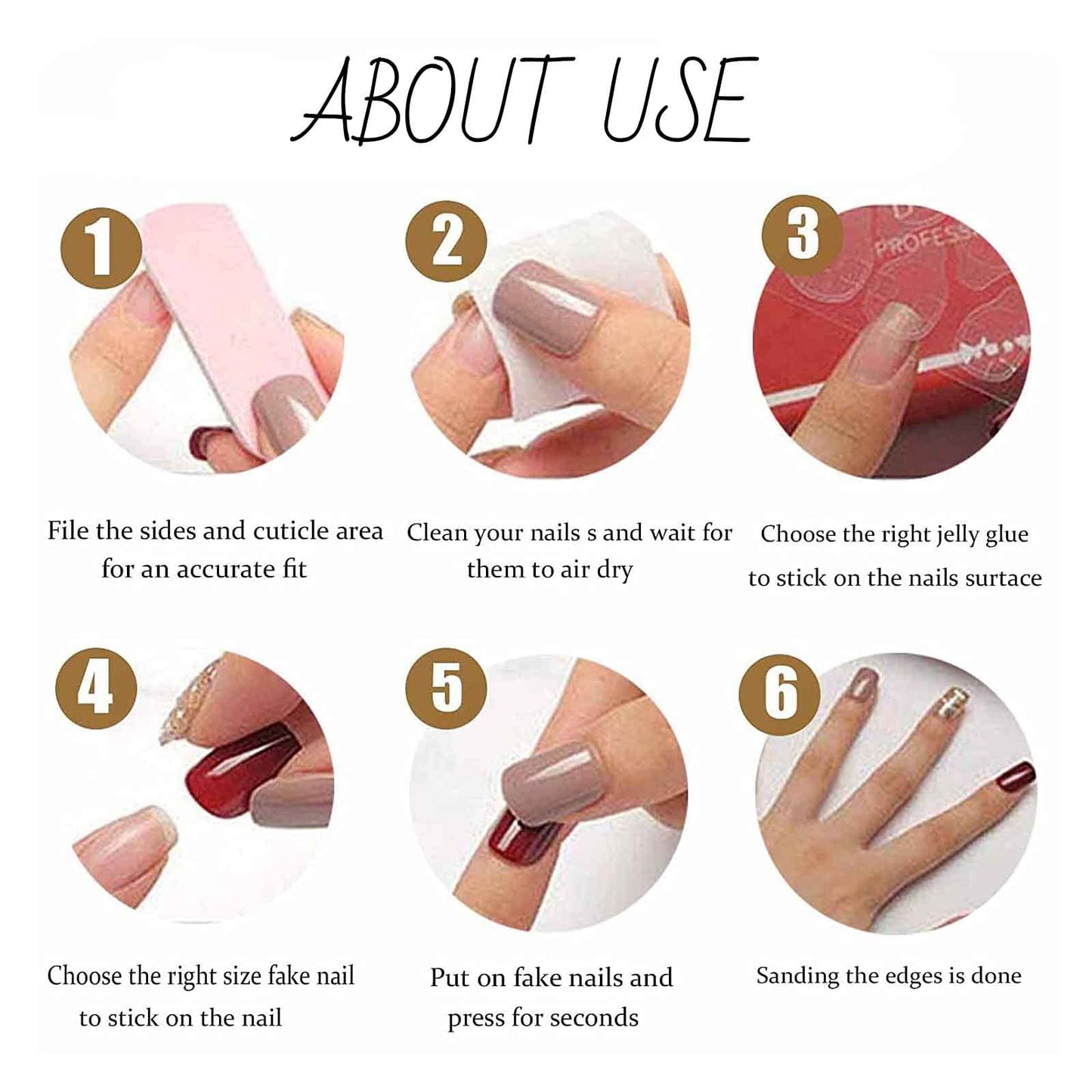 Hkanlre Short Square Fake Nails Tips Bow Press on Nails Full Cover False Bling Nude Nails for Women 24PCS