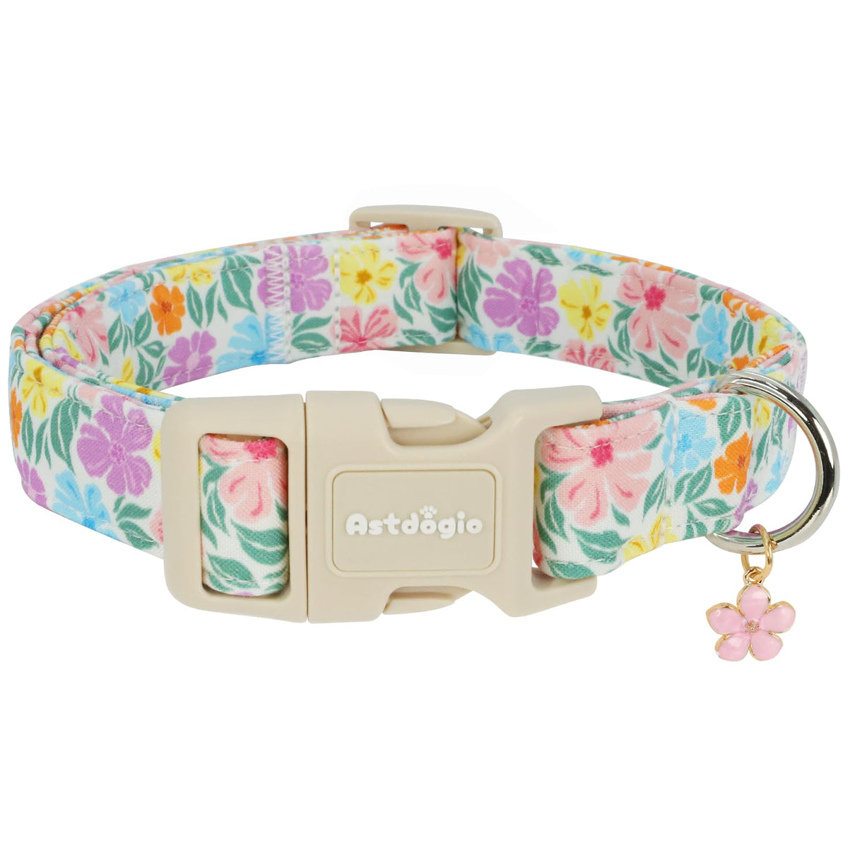 Astdogio Fall Dog Collar – Halloween & Thanksgiving Dog Collars for Medium Dogs – Soft & Comfortable Autumn Puppy Collar with Quick Release Buckle, Medium Dog Collars for Girl Boy Dogs-M