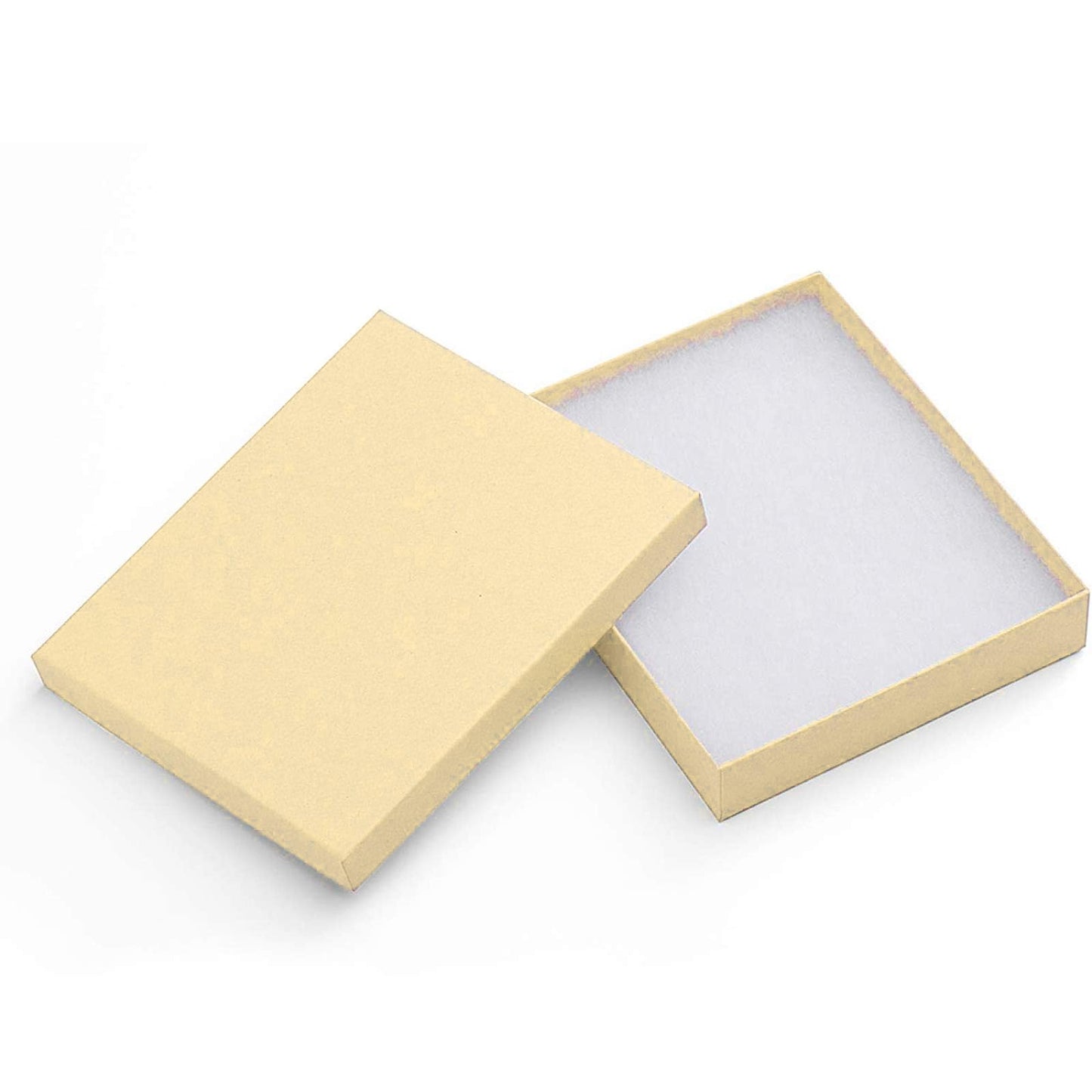 MESHA Brown Jewelry Gift Boxes with Lids 10 PC, 6x5x1 Cotton Filled Jewelry Boxes, Necklace Gift Box, Bracelet Gift Box, Earring Box, Bulk Jewelry Boxes for Shipping, Small Business, Accessories