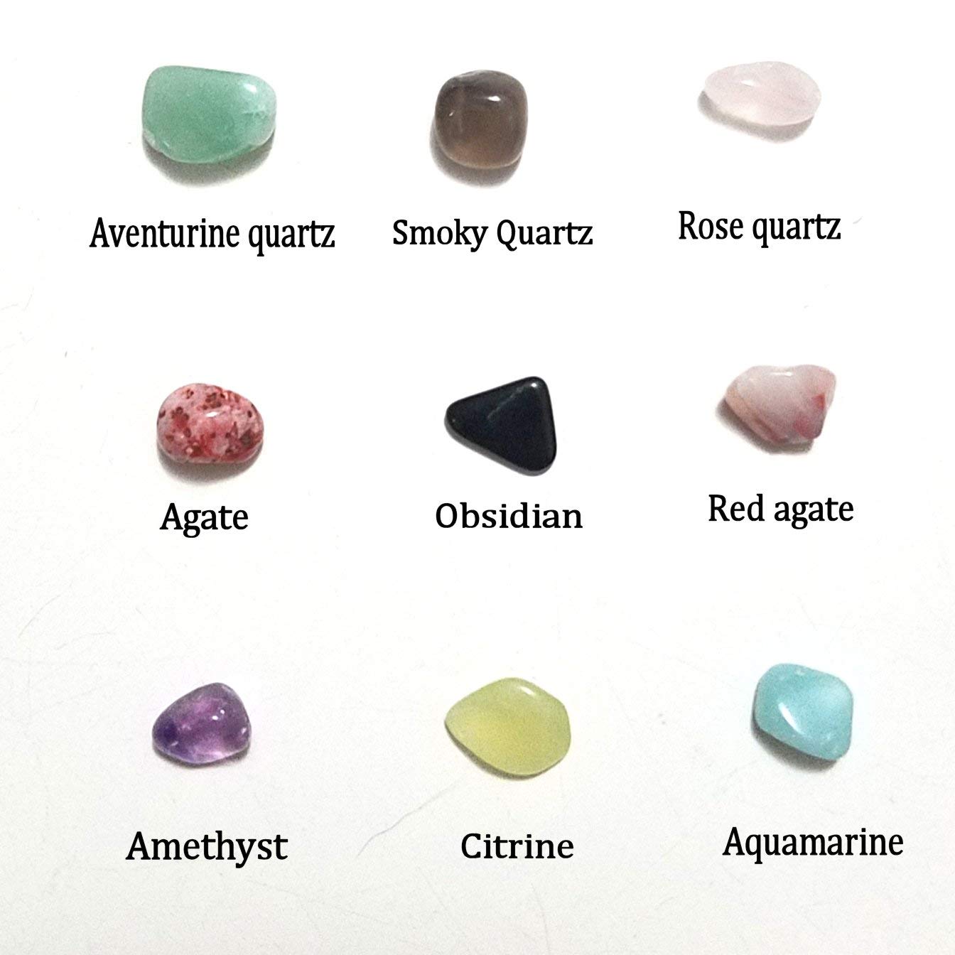 JM 1.1 lb Mixed Nature Stones & Crystal Tumbled Chips Gemstone Crushed Pieces Irregular Shaped Jewelry Making Home Crafts Projects Flower Pot Fish Tank Decoration Gift