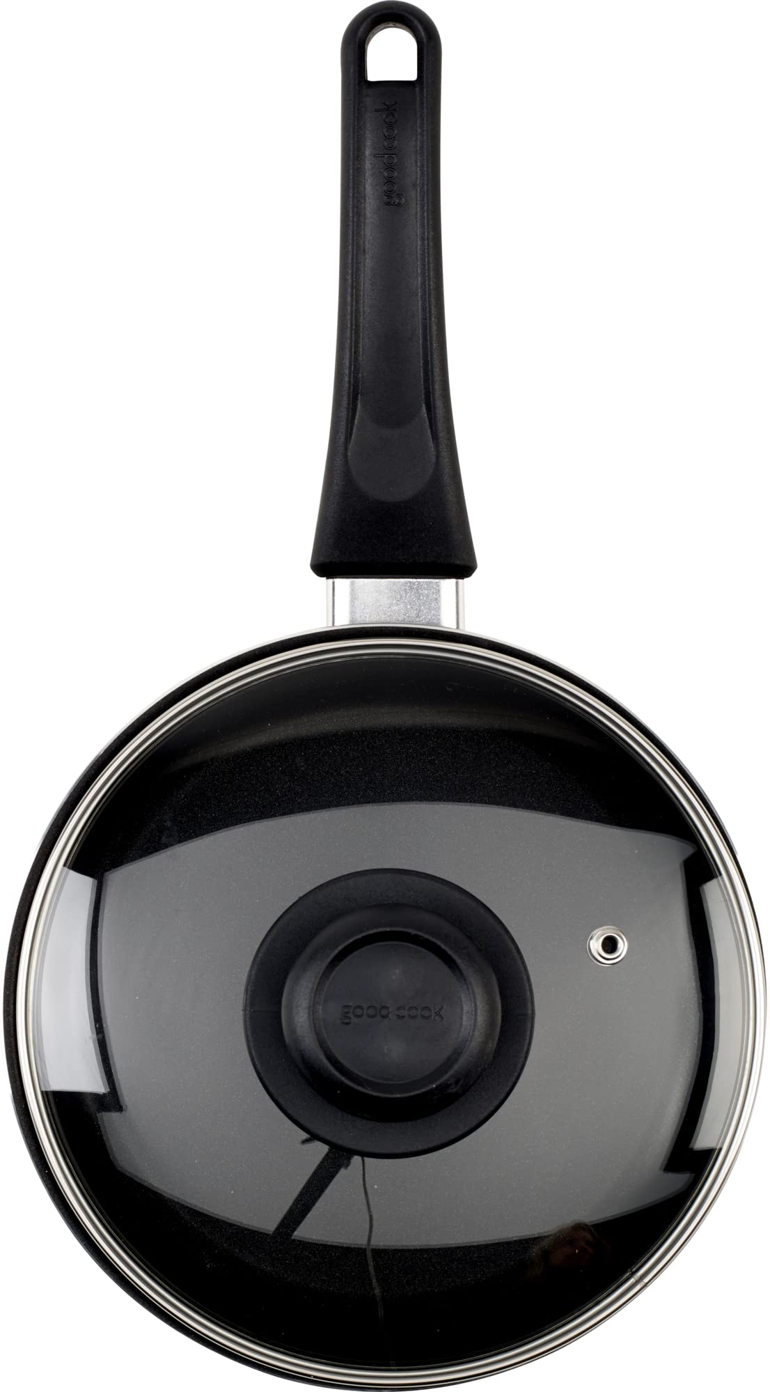 GoodCook Everyday Nonstick Sauce Pan w/Lid, 2 Quart, Black
