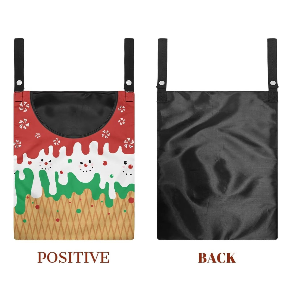 Christmas Ice Cream Clothespin Tote Bag