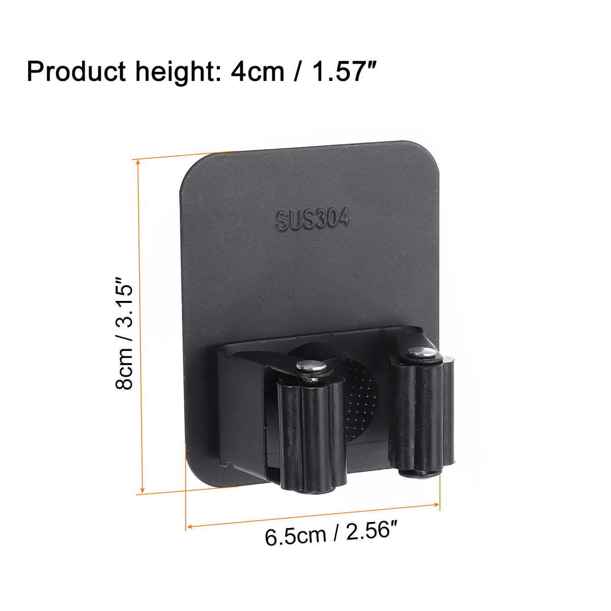 2pcs Mop Broom Holder Wall Mount