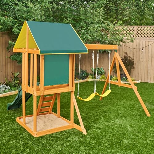 KidKraft Appleton Wooden Swing Set, (Amazon Exclusive)
