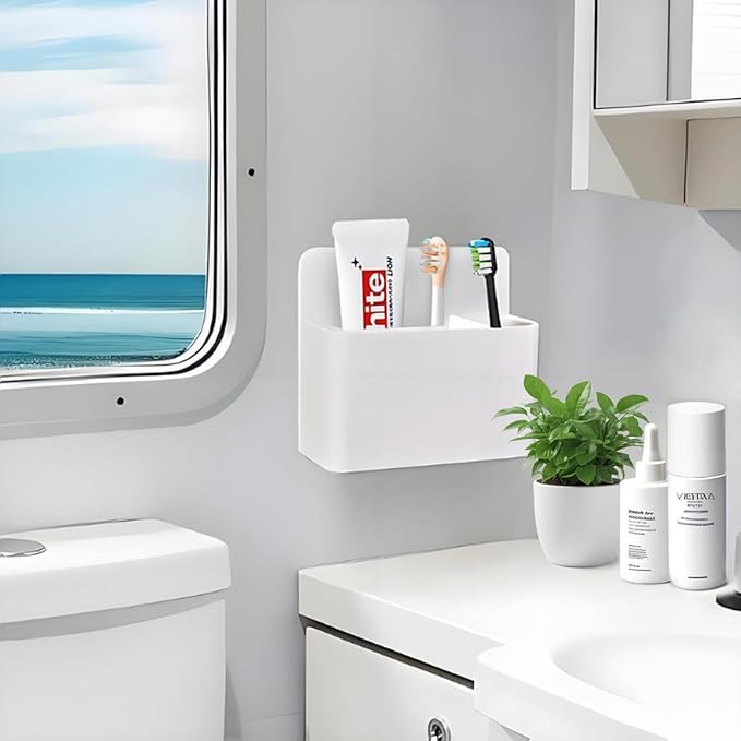 Magnetic Toothbrush Holders for Cruise Essentials 2025, Travel Toothbrush Holder for Bathrooms, Tooth Brush Organizer for Caribbean Cruise & Alaskan Cruise Must Haves