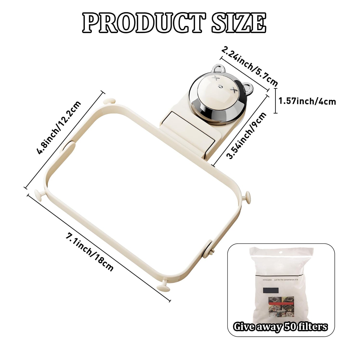 Foldable Kitchen Sink Strainer with Filter Mesh Bags, Food Waste Filter Basket, Suction Cup Folding Washing Vegetables and Fruits Drying Bag Holder (White)