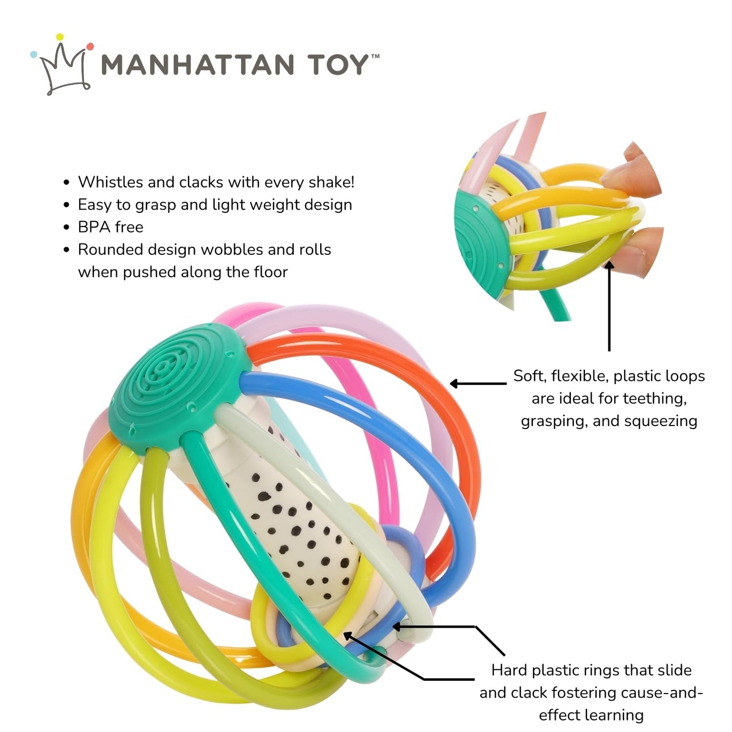 Manhattan Toy Whistleball Colorpop