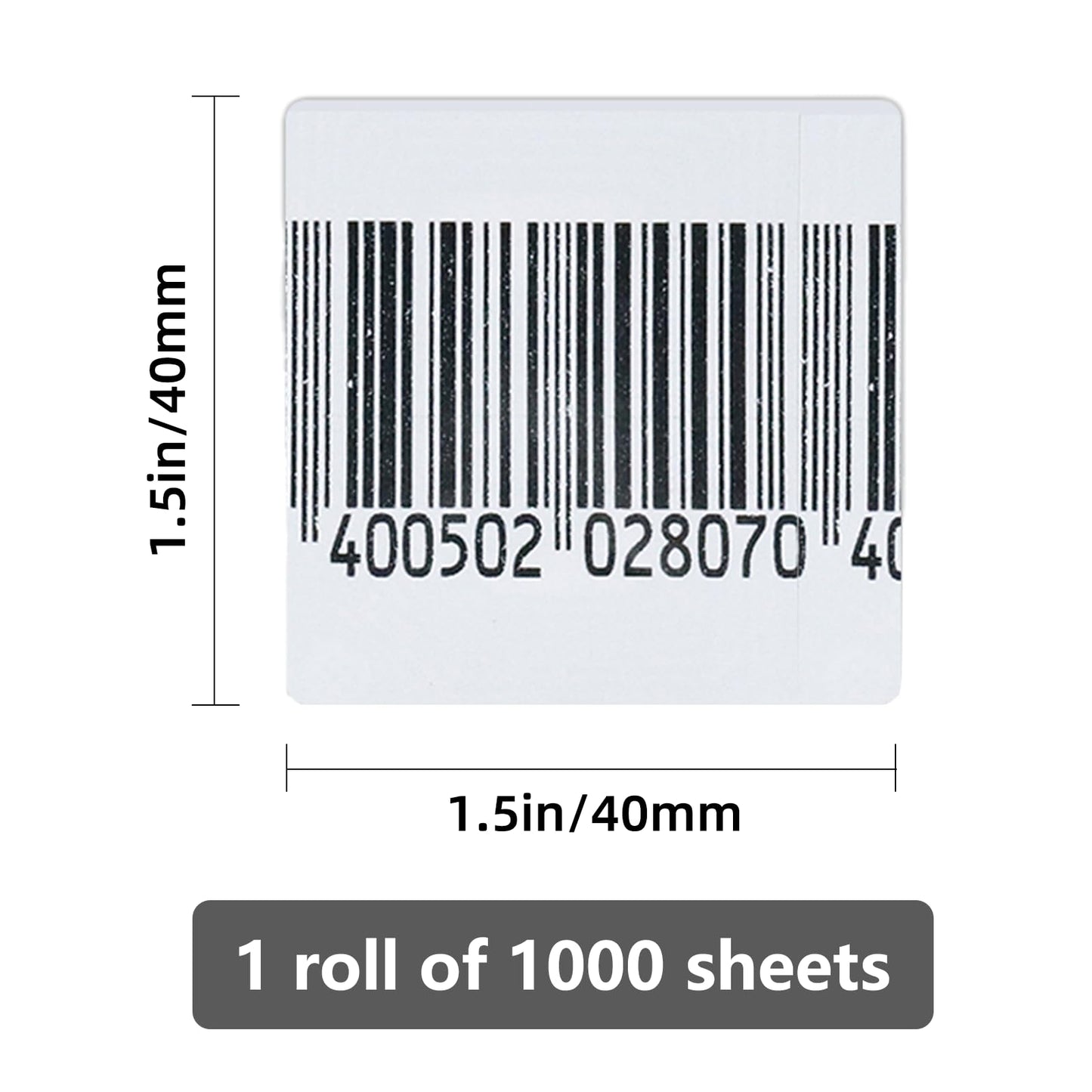 8.2mhz Security Tags Soft Labels Sticker, 1000 pcs Retail Anti-Theft Equipment Prevention EAS System