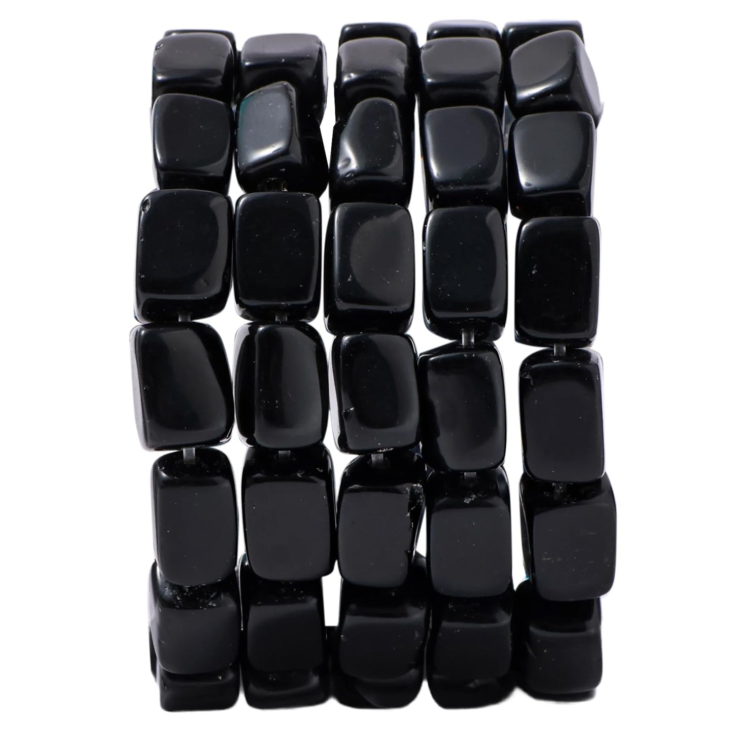 Natural Large Black Onyx Agate Cube Stone Beads 8x11mm 38cm/str Loose Semi Gemstone Stone Square Beads for Making Bracelets Necklace