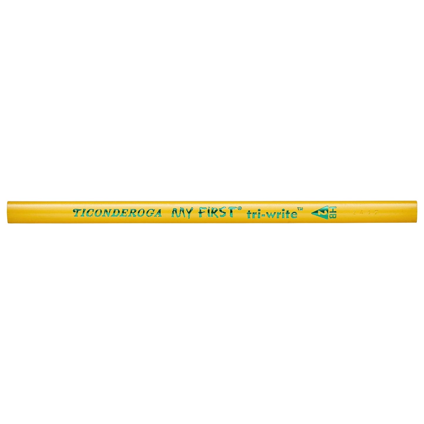 Ticonderoga My First Tri-Write Pencils without Eraser, Primary Size Wood-Cased #2 HB Soft, Yellow (13084) (Pack of 6, 216 Count Total)