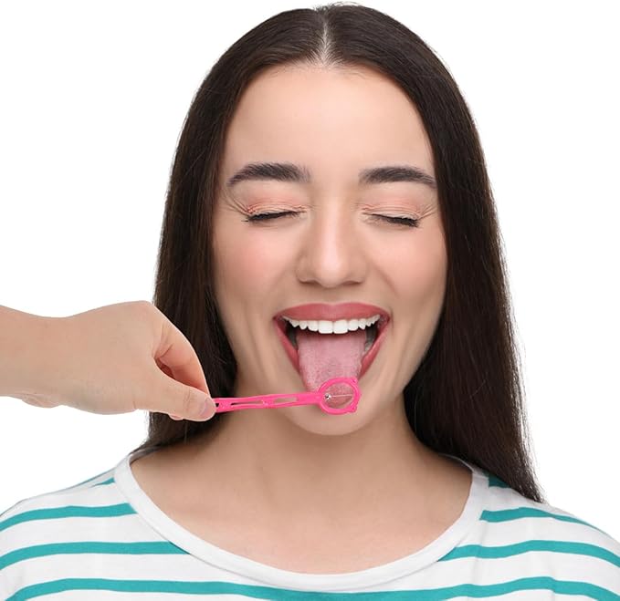 Garneck 4pcs Kids Tongue Exerciser: Oral Muscle Motor Trainer for Speech Therapy - Child Tongue Thrust Corrector Retaining Stabilizing Device
