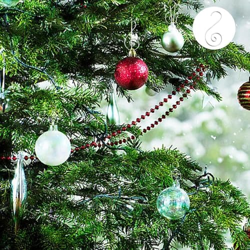Star/S Shaped Ornament Hooks - Versatile 20-Count Pack for Holiday Decorating | Crafted from Steel Wire | Easy to Bend for Custom Angles | Reliable Hangers for Door, Wall, and Festive Party
