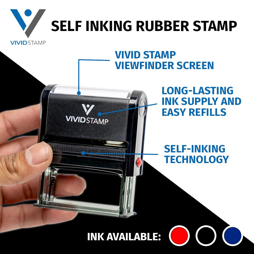 [] Called [] Scanned [] Emailed with Date Line Self-Inking Office Rubber Stamp (Black Ink) - Q-400
