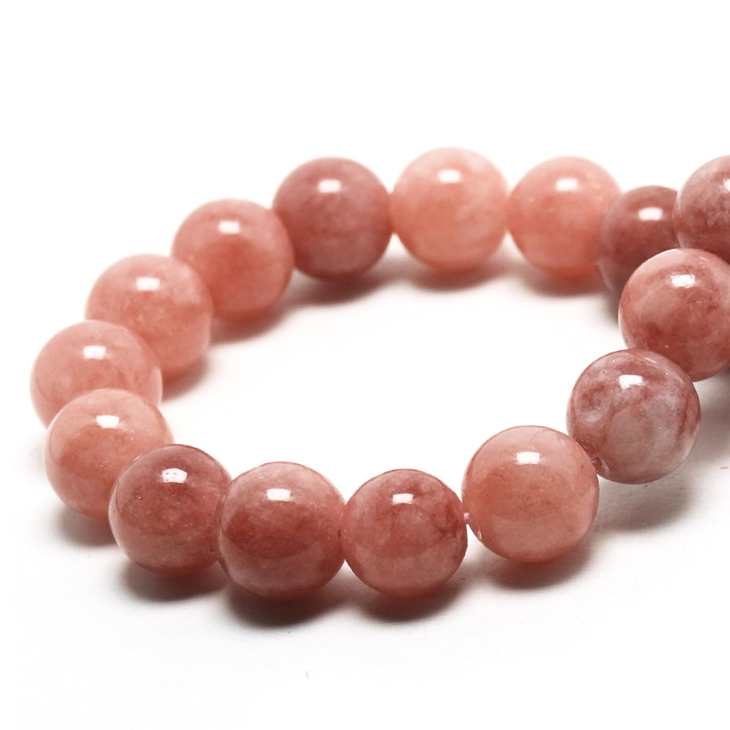 DIQIO Jade Stone Beads for Jewelry Making - 6mm Gemstone Round Loose Beads for Bracelets(58-60pcs, Orange Gemstone)