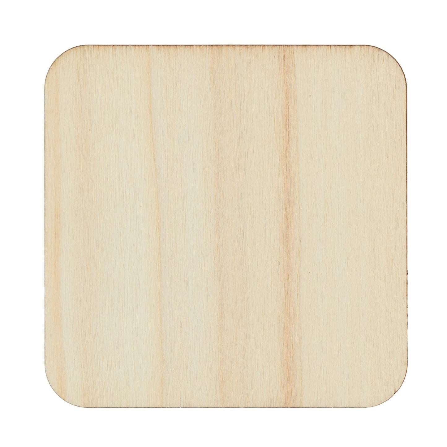 Bright Creations Unfinished Wood Squares - 3 x 3 in, Rounded Edges, 60-Pack - DIY Craft Blanks & Wooden Cutout Squares for Tile Crafts & Magnets