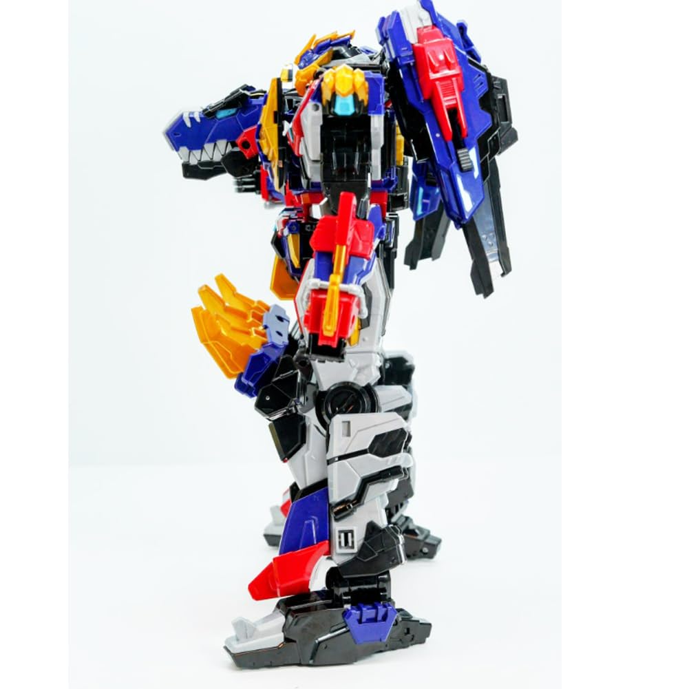 SIGNIM Miniforce Rexkaiser a Dinosaur and a car Combine to Transform into a Robot 12.6" x 7.5" x 14.6"