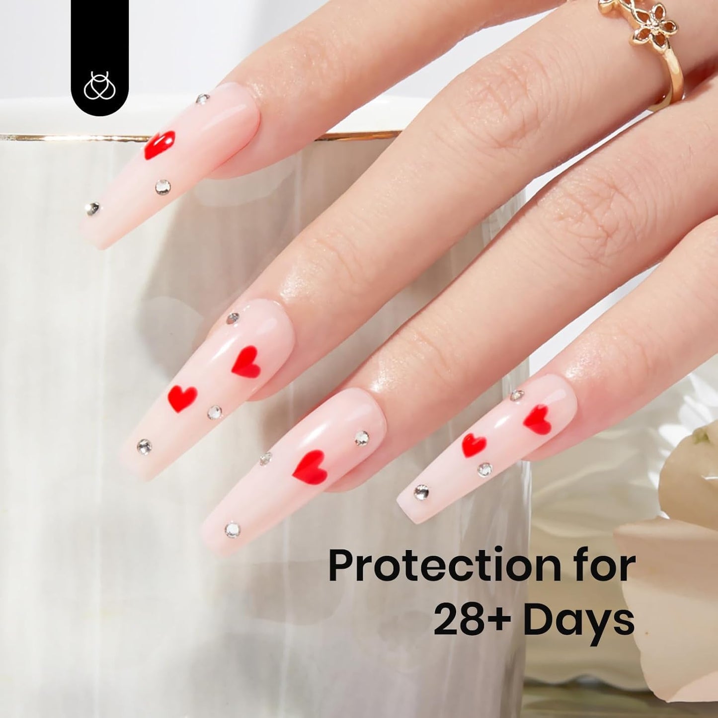 Beetles Rubber Base Gel Nail Polish, 1pcs 15ml Color Base Builder Neutral Nude Pink Gel Polish Base Coat Nail Strengthener for Nail Art Design, Soak Off UV LED light Needed