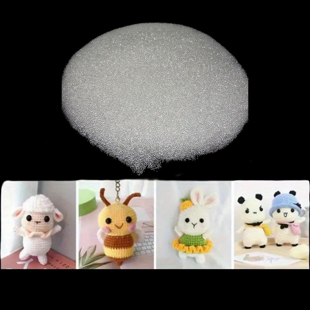 2.2LB Glass Weighted Beads for Stuffed Animals Filler for Blankets Pillows Reborn Dolls Shooting Rest Bag DIY of Various Weighted Projects (2.2, Pounds)