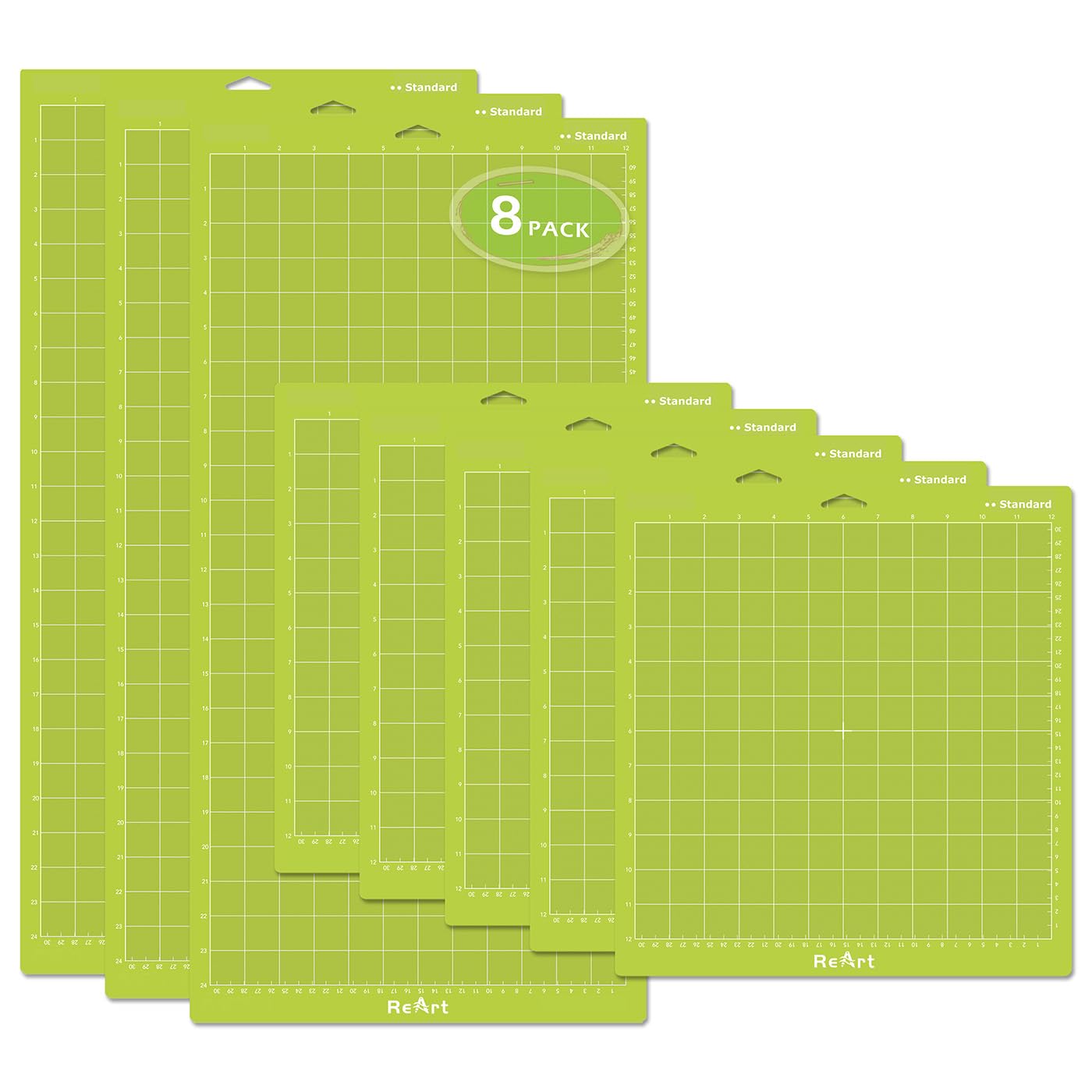 ReArt Cutting Mat - Standard 12x24 Inch 3 Packs and 12x12 Inch 5 Packs