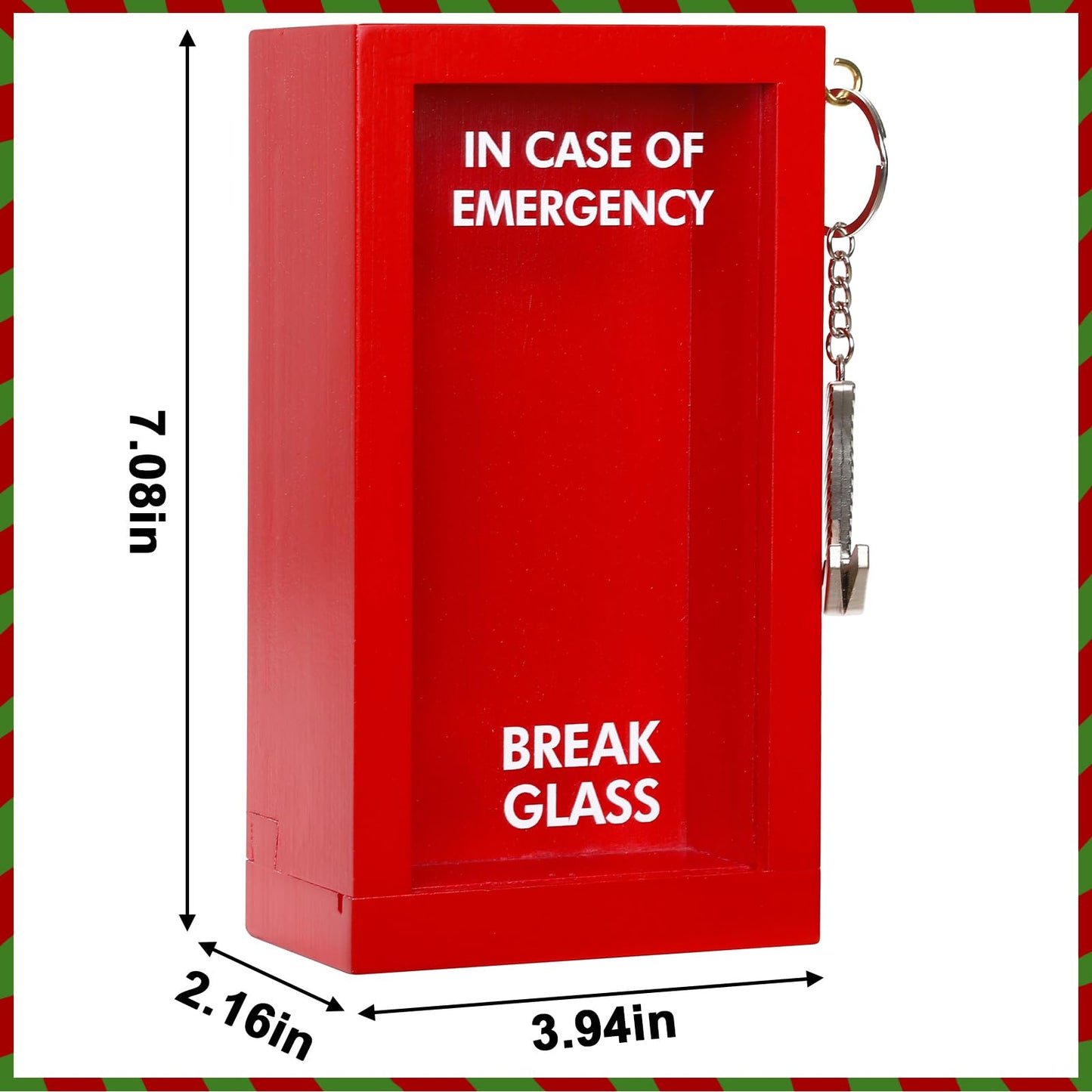 JULEASEL Fun Emergency Puzzle Box w/Hammer – Unique Gift Idea for Cash, Gift Cards, Vouchers, Tickets – Fun & Creative Gifts Box for Birthdays, Holidays & Special Occasions