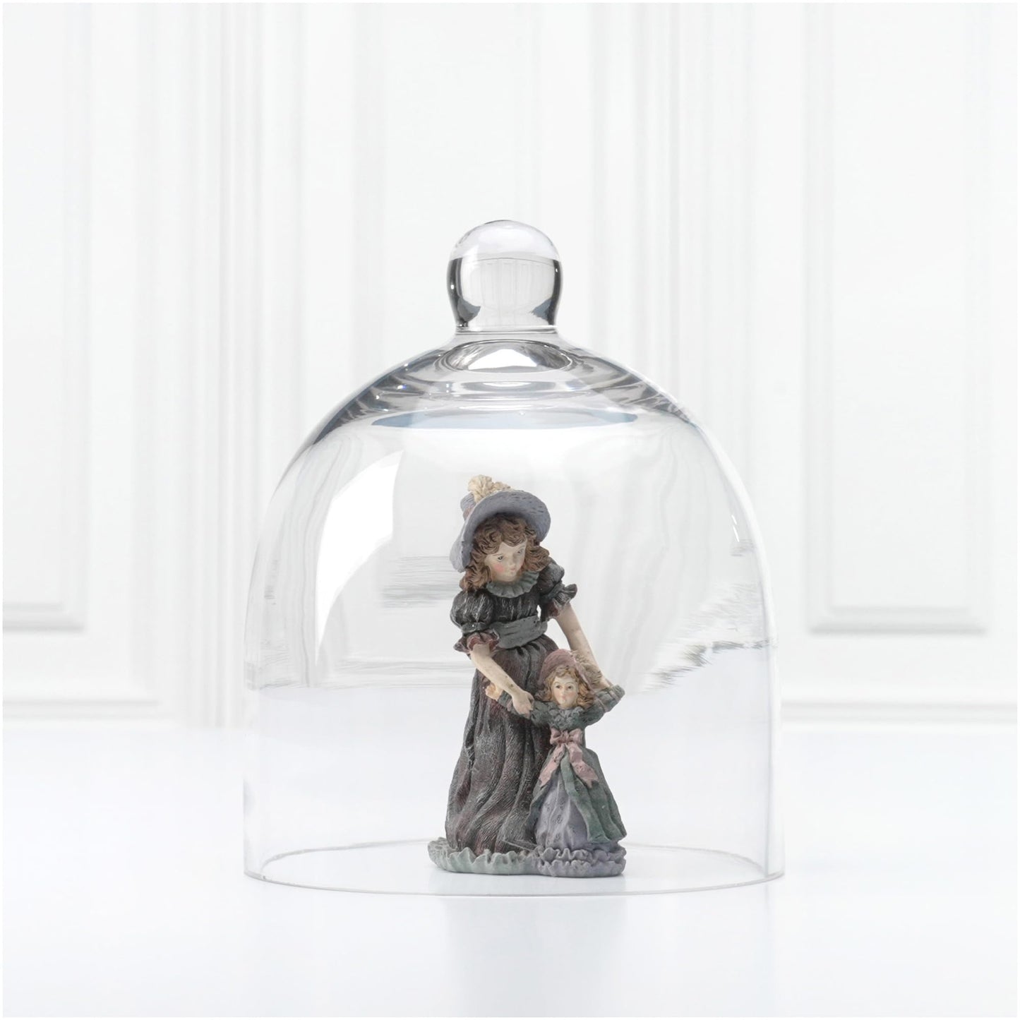 Plymor 6" x 7" Bell Jar Glass Display Dome Cloche (Small - Interior Size 5.75 inch x 5.75 inch)