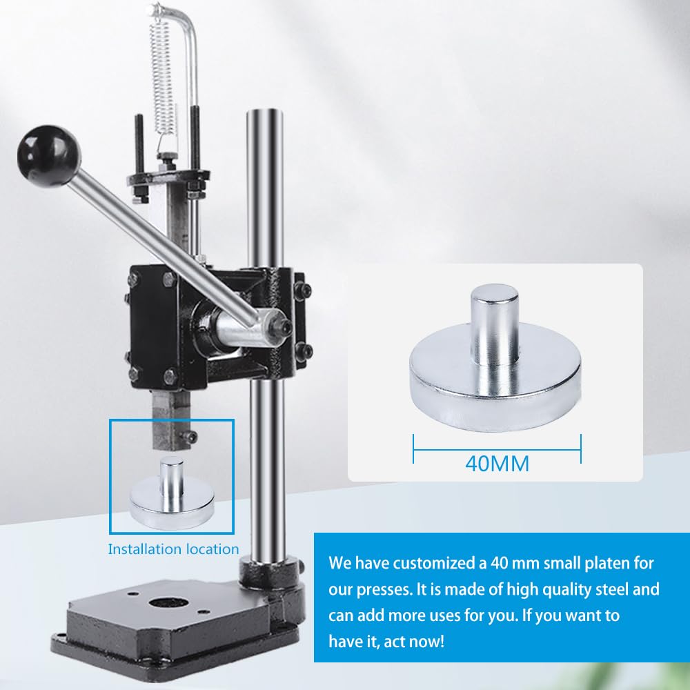 SKMZ Leather Hole Puncher Hand Punching Manual Punch.ductile Iron Base Arbor Presses for DIY Parts Punching, Cutting, Forming Pressing (Square Head Press)