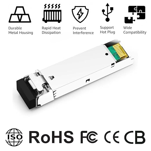 OPSTRAN 1000BASE-SX SFP Optical Transceiver Module Compatible with Juniper QFX-SFP-1GE-SX EX-SFP-1GE-SX SRX-SFP-1GE-SX 850nm 550m DDM Duplex LC MMF 4pcs/Pack
