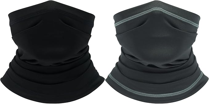 UV Protection Cooling Neck Gaiter Face Mask Scarf for Men - Windproof Neck Cover Bandana Neck Warmer Mask