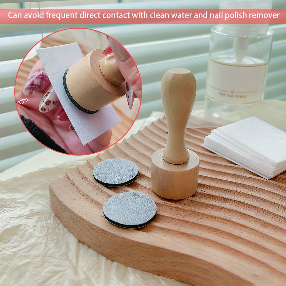 Vantico Professional Rotating Nail Art Stamper Kit, Clear Silicone Head, Adjustable Pattern Size, DIY Manicure Tool with Cleaner stamper’s Sensitive Skin Friendly,for Home Salon