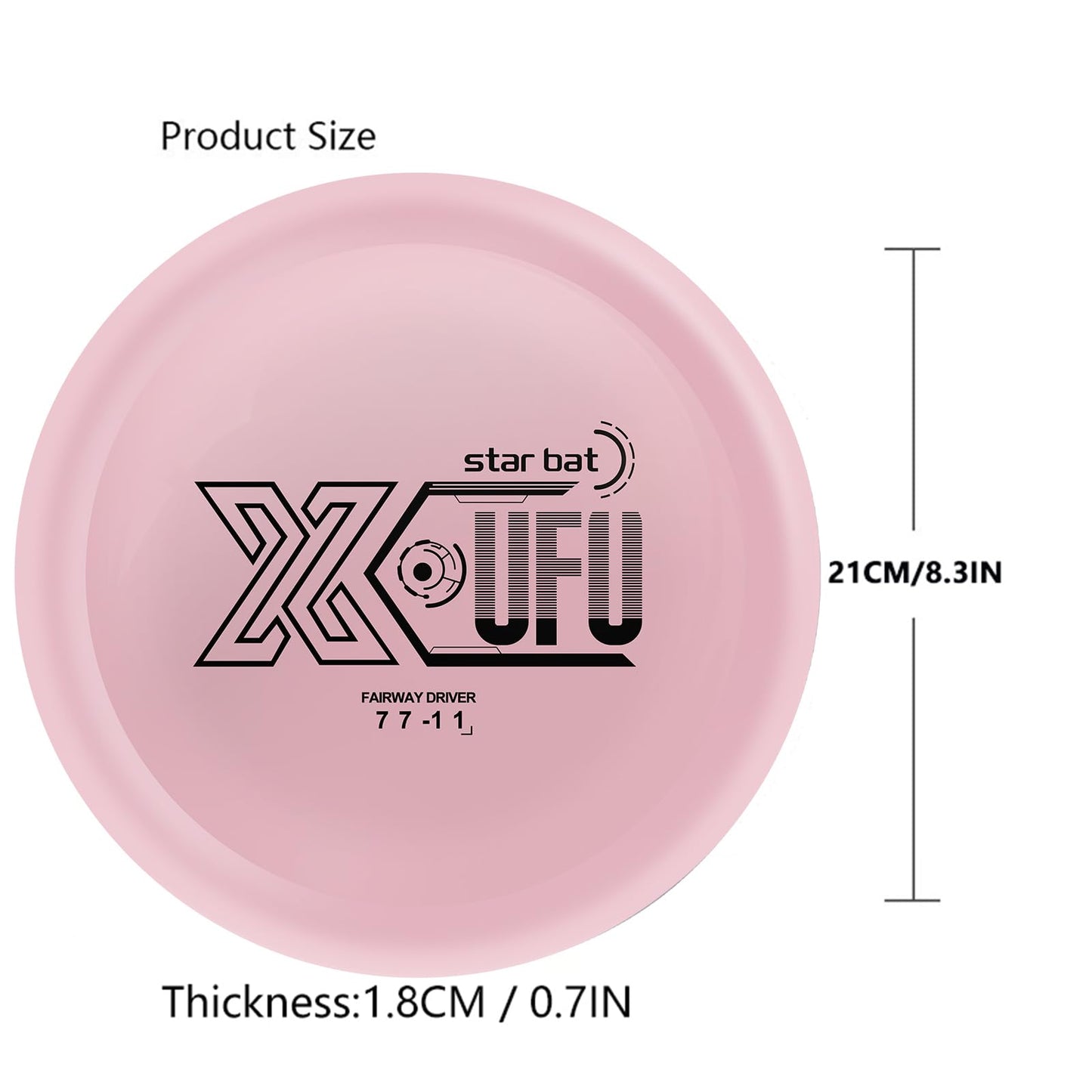 X-UFO Disc Golf Starter Set, 160-170g, Disc Golf Putter, Disc Golf Driver, Mid-Range, Beginner Disc Golf Set