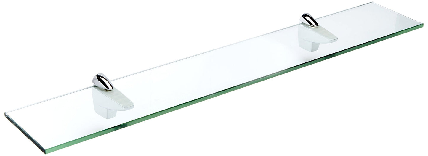 Spancraft Glass F-10x36-Chrome Falcon Glass Shelf, Chrome, 10" x 36"