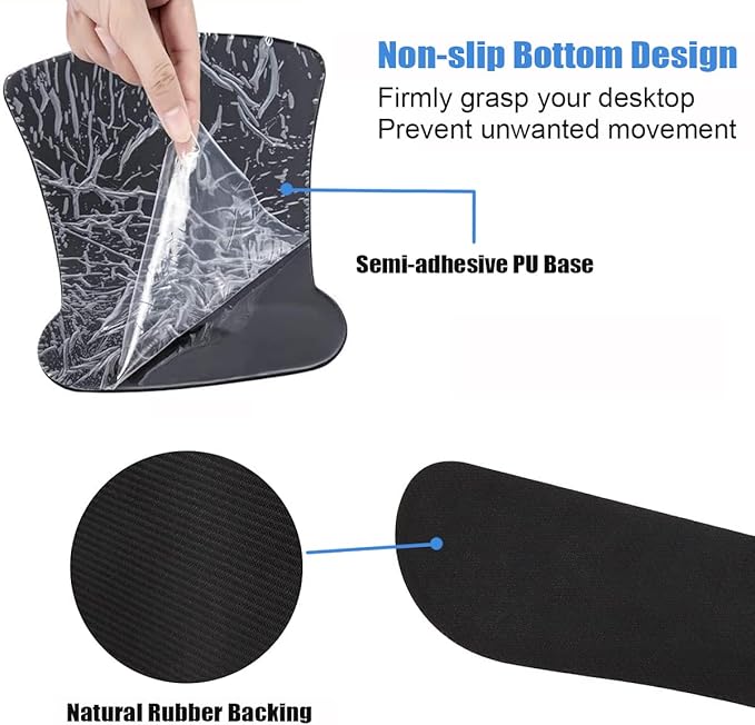 Ergonomic Mouse Pad Wrist Support and Keyboard Wrist Rest Set with Coasters, Non-Slip PU Base, Easy Typing and Relieve Wrist Pain, Perfect for Home Office Working Studying, Bible Verse Jeremiah 29:11